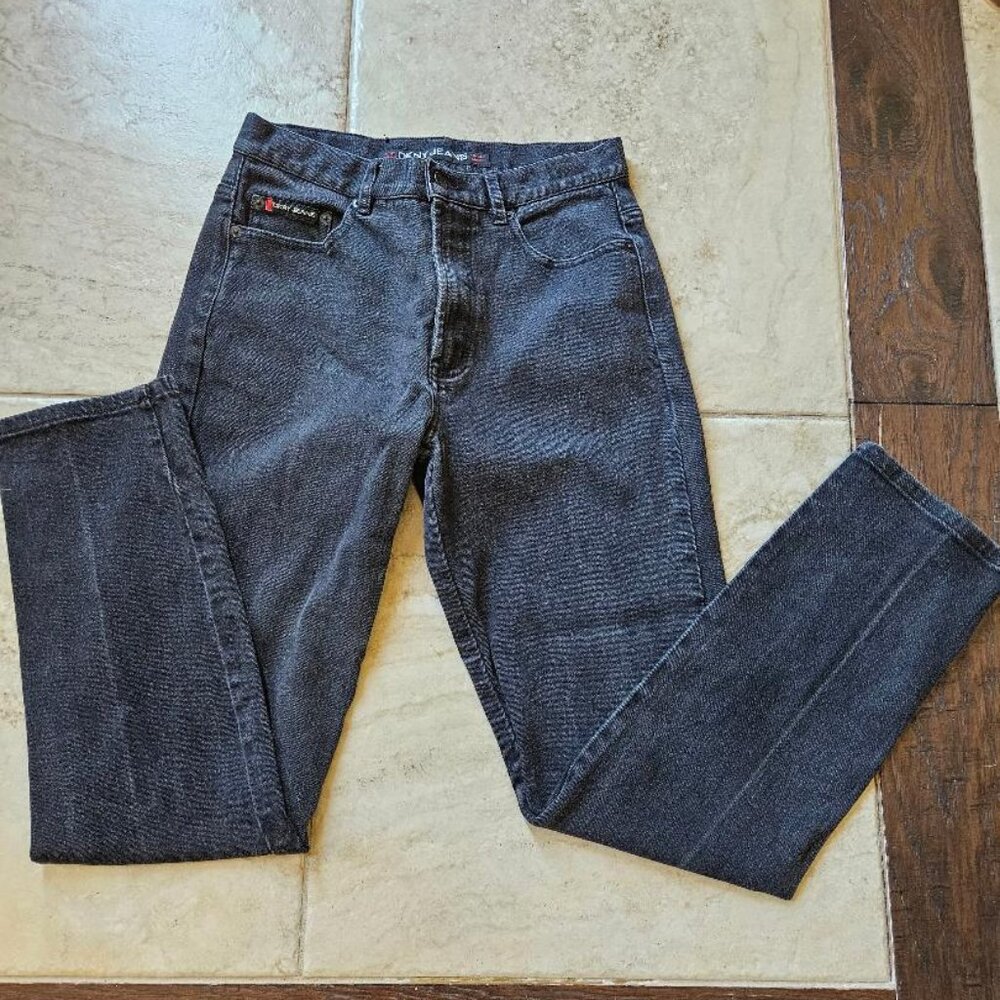 DNKY -Black Denim Jeans Vintage size 8
